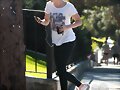Claire Holt - Goes Jogging in Hollywood Hills 2014