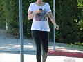 Claire Holt - Goes Jogging in Hollywood Hills 2014