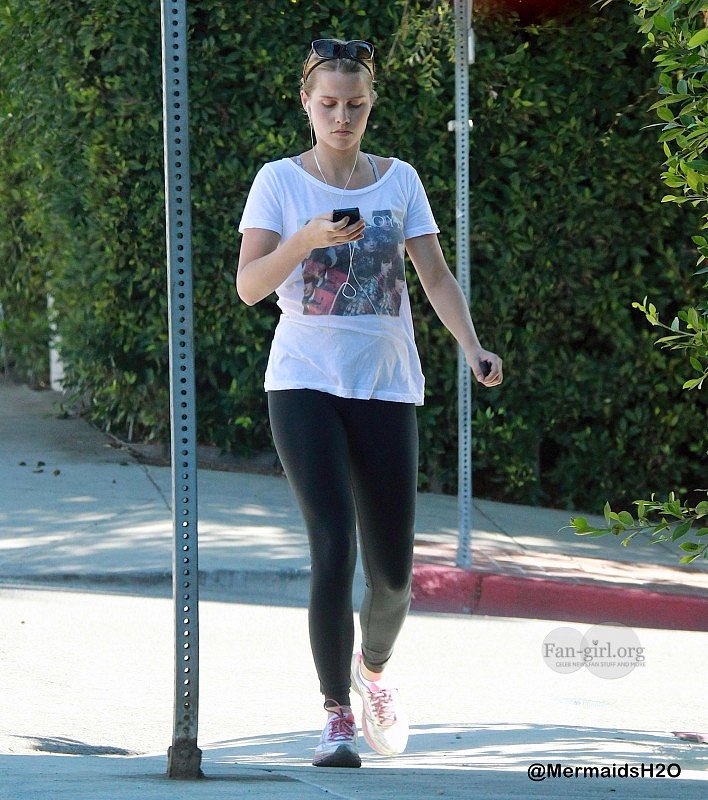 Claire Holt - Goes Jogging in Hollywood Hills 2014