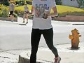 Claire Holt - Goes Jogging in Hollywood Hills 2014