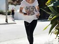 Claire Holt - Goes Jogging in Hollywood Hills 2014