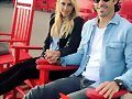 Claire Holt con su novio Andrew Joblon