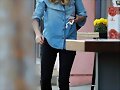 Claire Holt-Leaving Nail Salon,West Hollywood 2014