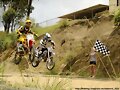 Will y Zane en la carrera de motos