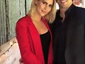 Claire Holt con su novio Andrew Joblon