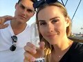 Claire Holt y su hermano David Holt