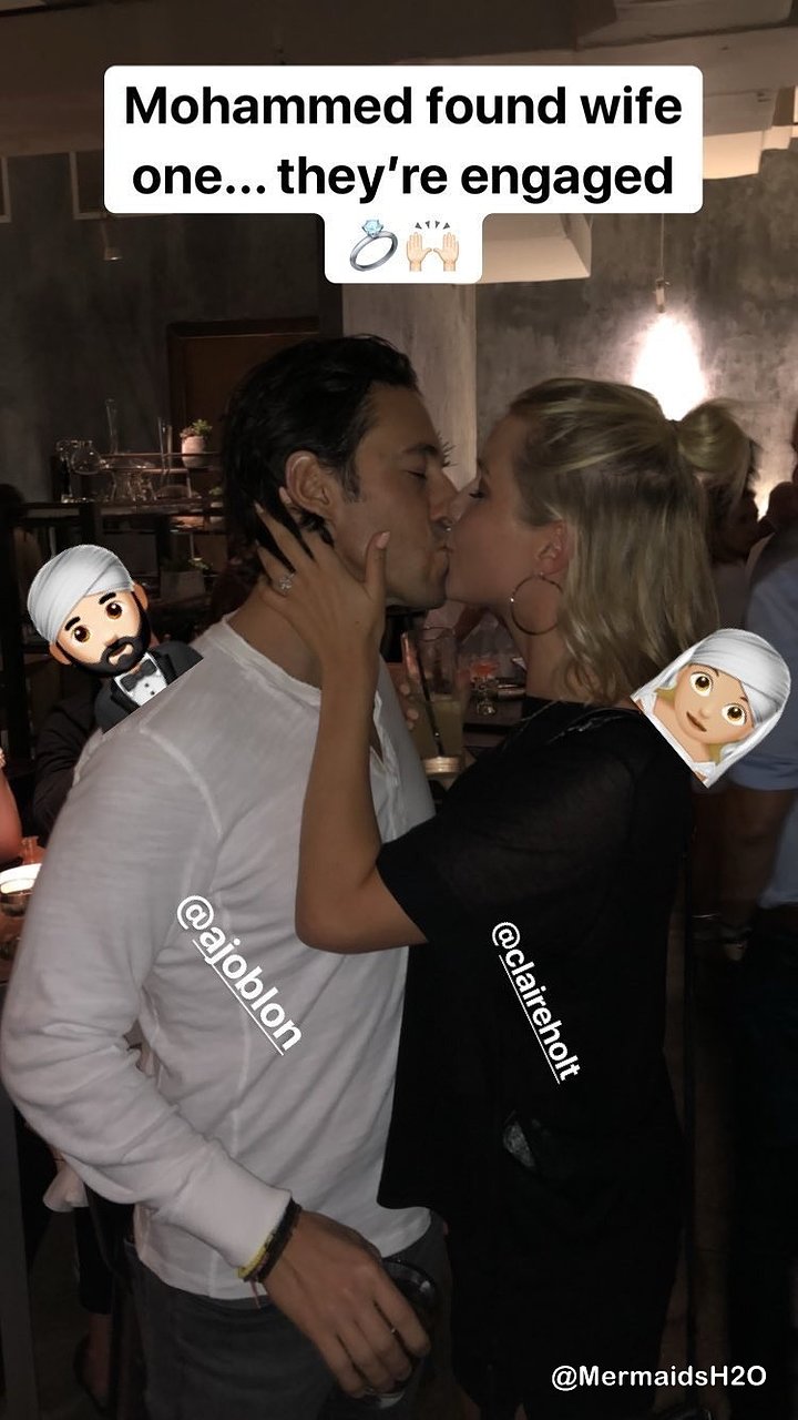Claire Holt y Andrew Joblon comprometidos