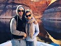 Claire Holt y novio Andrew Joblon en Lake Powell