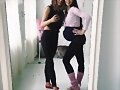 Phoebe Tonkin en ballet con una amiga | Dec 2017