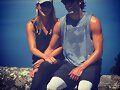 Claire Holt y su prometido Andrew Joblon | 2017
