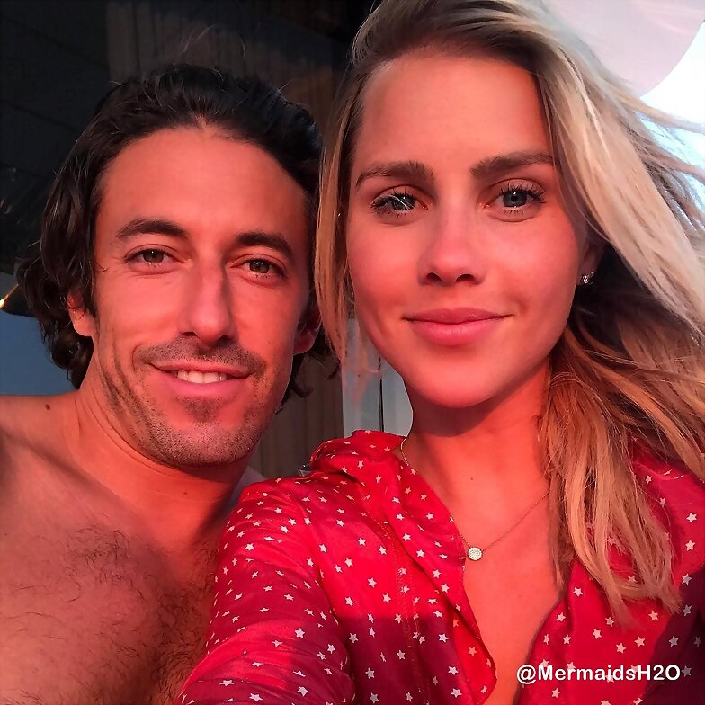 Claire Holt y su prometido Andrew Joblon | 2017