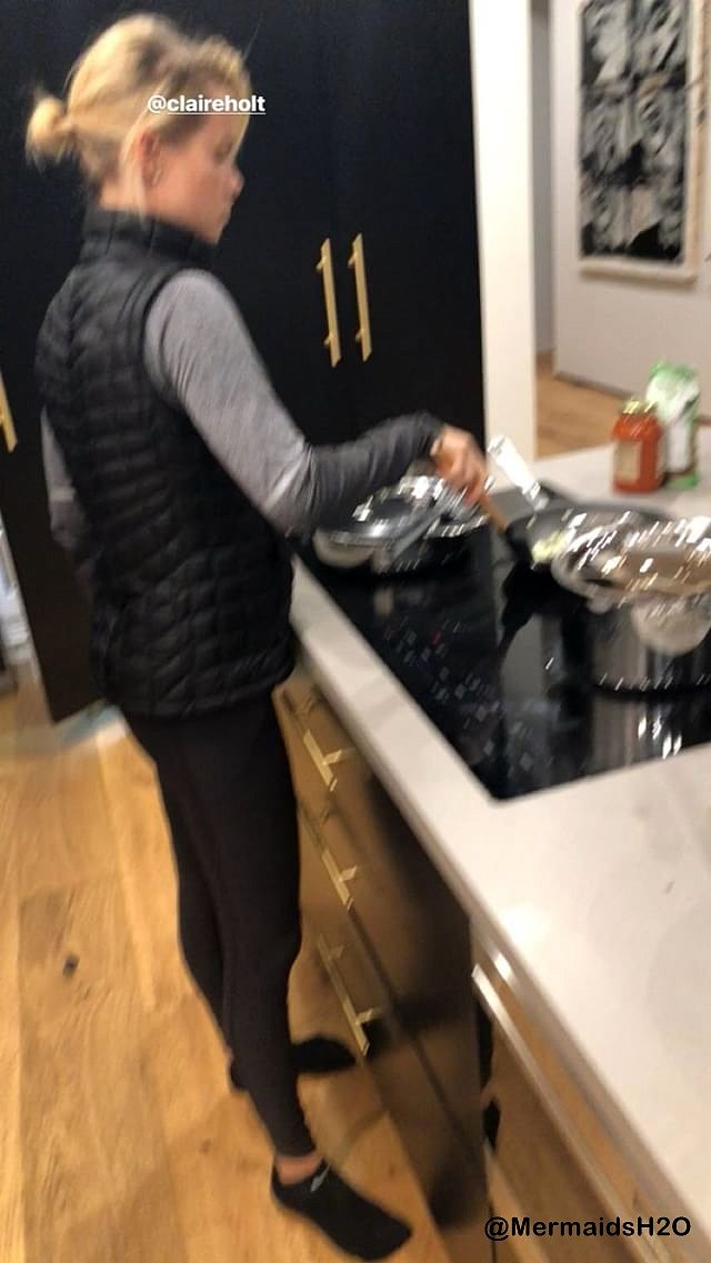 Claire Holt - Instagram Story December 2017