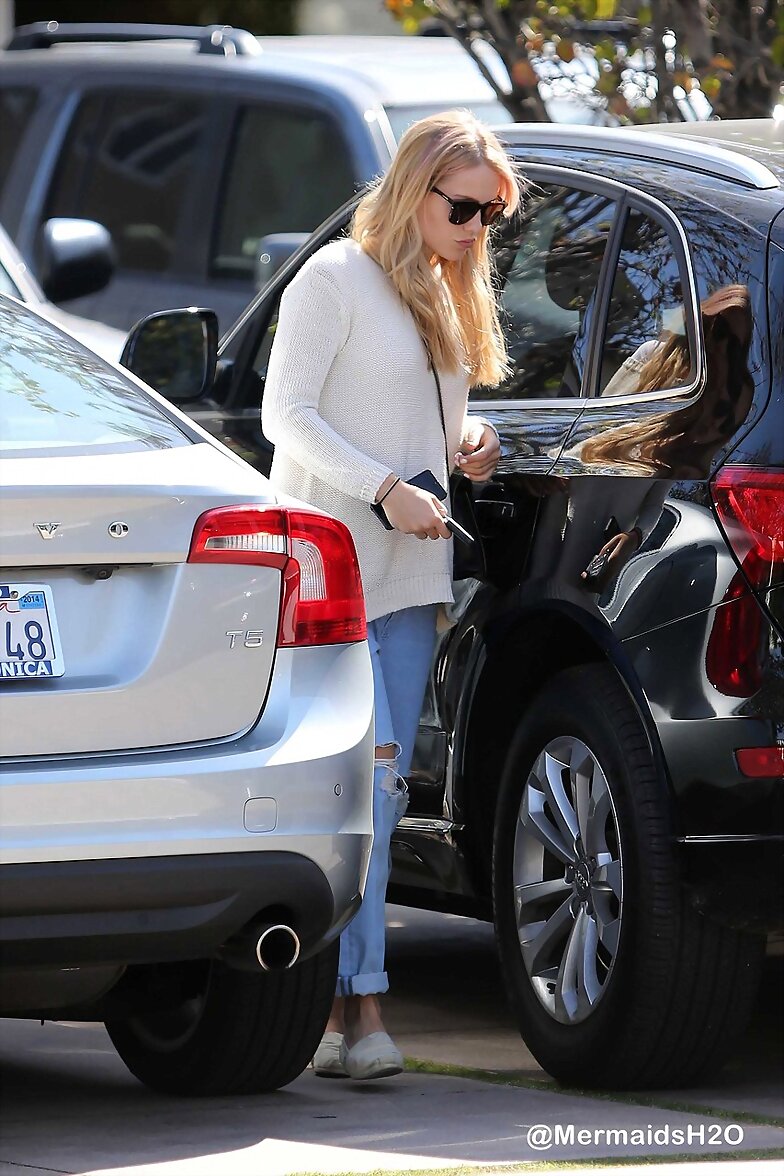 Claire Holt after shopping in LA, April 3, 2014