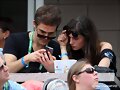 Phoebe Tonkin &amp; Paul Wesley en US Open, Aug 2014