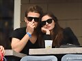 Phoebe Tonkin &amp; Paul Wesley en US Open, Aug 2014