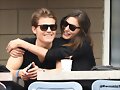 Phoebe Tonkin &amp; Paul Wesley en US Open, Aug 2014