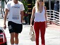 Claire Holt y su amigo Nick Hounslow en LA, 2014
