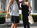 Claire Holt saliendo del gym en LA, Aug 13, 2014