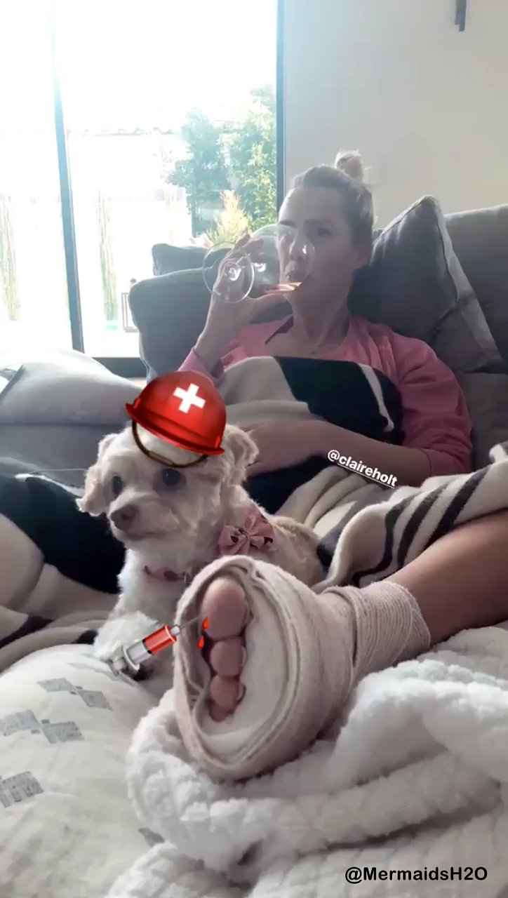 Claire Holt - Instagram Story April 2018