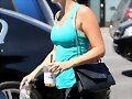 Claire Holt saliendo del gym en LA, Aug 26, 2014