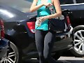 Claire Holt saliendo del gym en LA, Aug 26, 2014