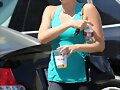 Claire Holt saliendo del gym en LA, Aug 26, 2014