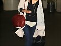 Phoebe Tonkin; LAX airport in Los Angeles