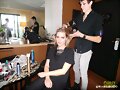 Claire Holt BTS photoshoot by Just Jared (2014)