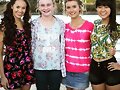 Con una fan en el rodaje de Mako Mermaids T3