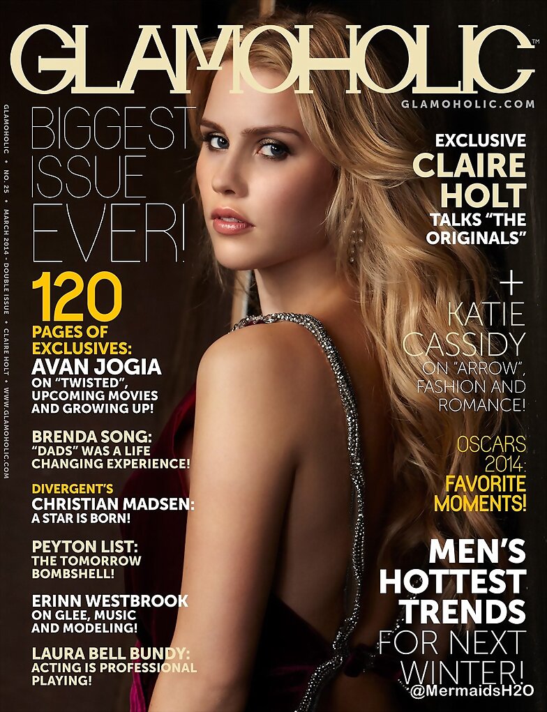 Claire Holt photoshoot Glamoholic (2014)