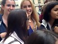 Claire Holt con fans en Paris | May 2014