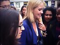 Claire Holt con fans en Paris | May 2014