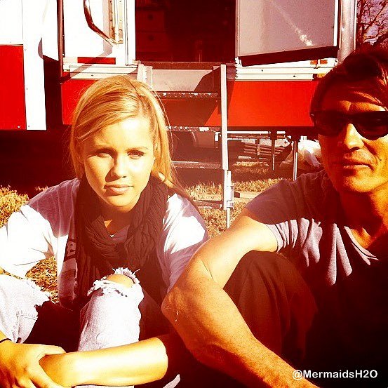 Claire Holt en el set de The Vampire Diaries T3