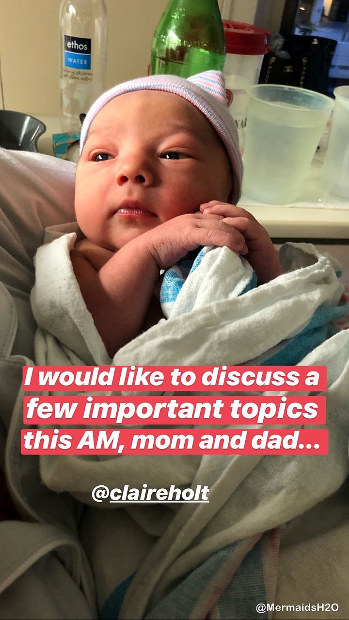 El primer hijo de Claire Holt, James Holt Joblon