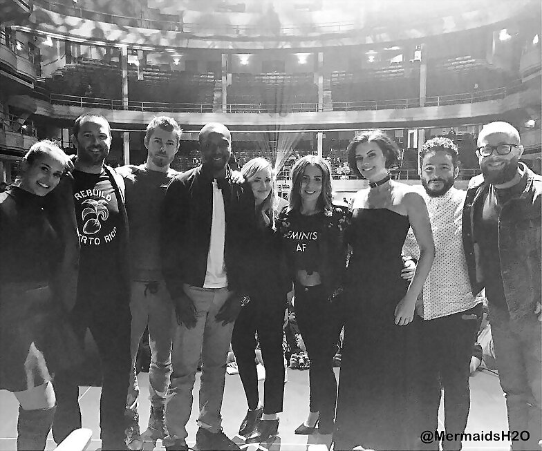 Luke Mitchell con el cast de Blindspot 2017