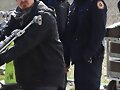 Luke Mitchell en el set de Blindspot 29-03-2017