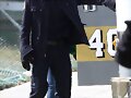 Luke Mitchell en el set de Blindspot 29-03-2017