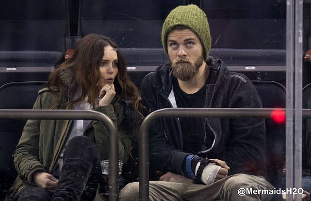 Luke Mitchell & Rebecca Breeds game day | 2017