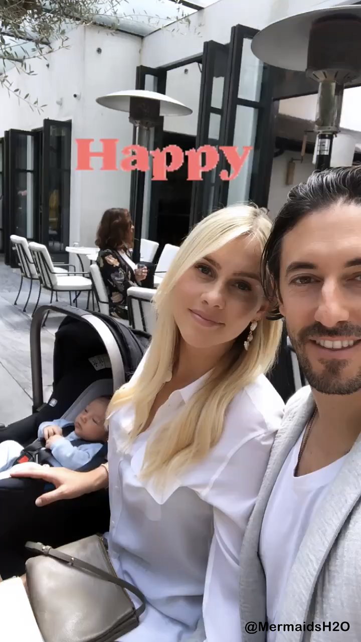Claire Holt & Andrew Joblon con su hijo James