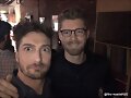 Luke Mitchell en el set de Blindspot S3