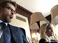 Luke Mitchell en el set de Blindspot S3