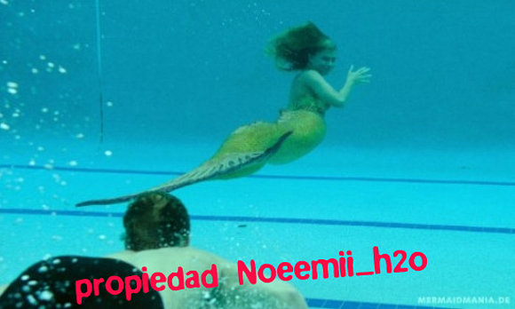 Bella y Will en la piscina nadando