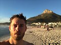 Luke Mitchell grabando Blindspot S3 en Cape Town