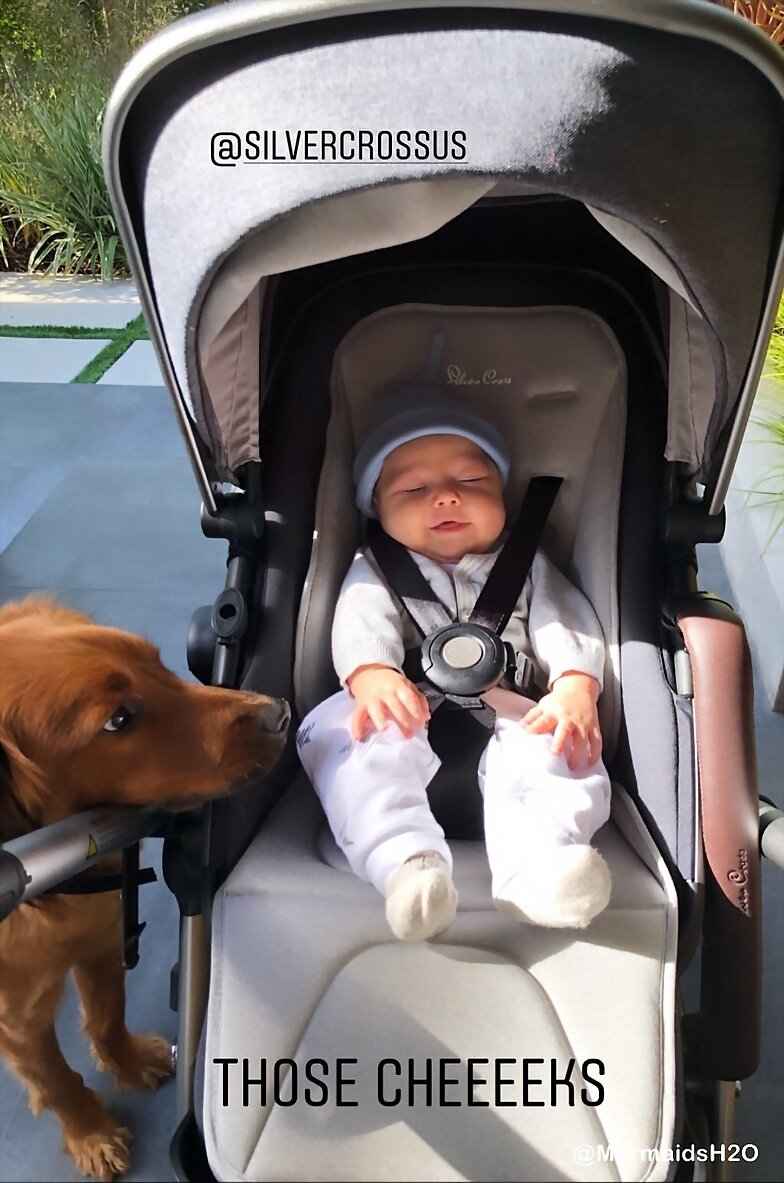 El hijo de Claire Holt, James Holt Joblon