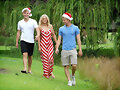 Luke Mitchell photoshoot con Samara Weaving