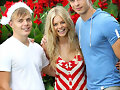 Luke Mitchell photoshoot con Samara Weaving