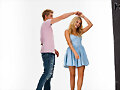 Luke Mitchell photoshoot con Samara Weaving