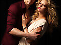 Luke Mitchell photoshoot con Samara Weaving