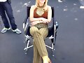 Claire Holt bts en la serie Aquarius (2015)