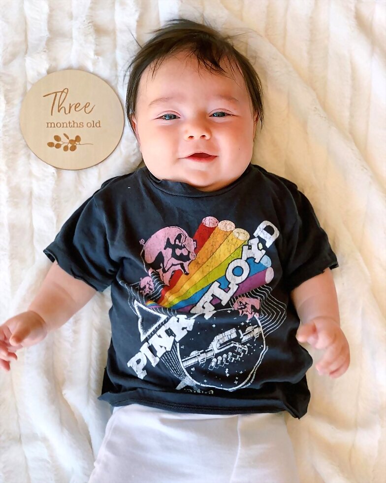 El hijo de Claire, James Holt Joblon con 3 meses